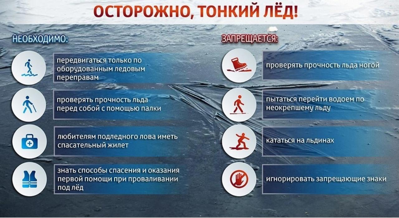 Не выходите на лед.